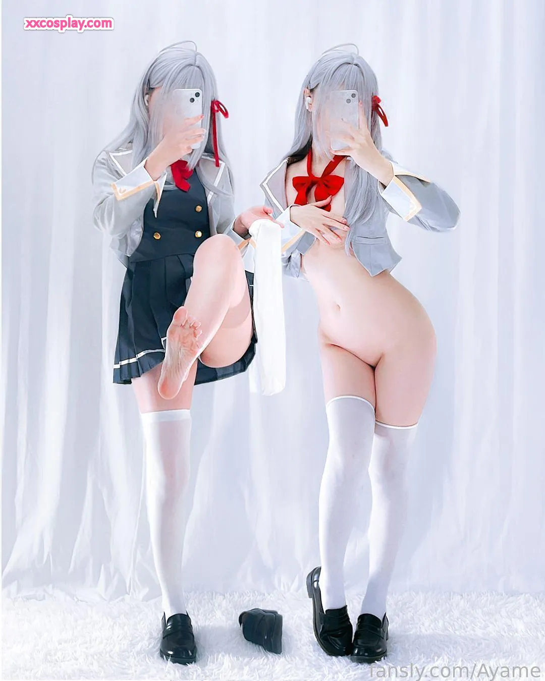 Ayame sebagai Alya: Seragam Pelaut Menggoda